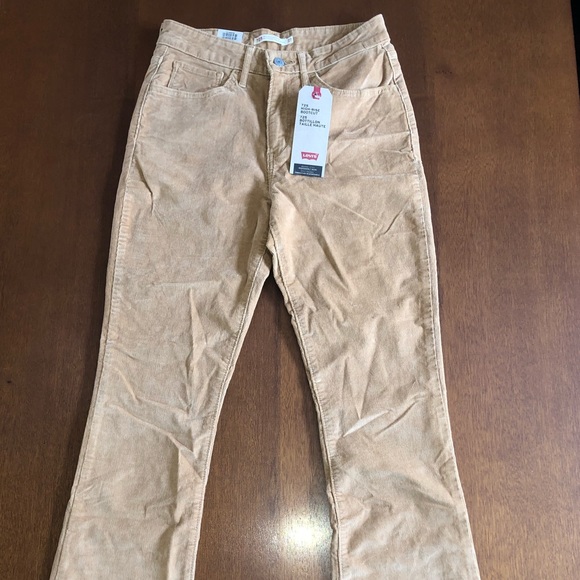 NWT Levi’s 725 high rise boot cut brown corduroy pants - Picture 2 of 4